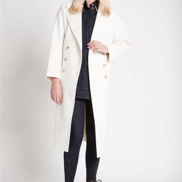 Aje Jackets & Coats Womens White Ivory Coat Poshmark